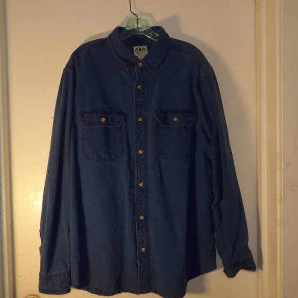 Orton Brothers Men's Denim Button Down Shirt Sz XL - Picture 1 of 6